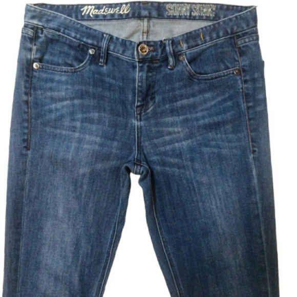 Madewell Skinny Skinny Womens Blue Jeans 27x32 - Picture 3 of 9